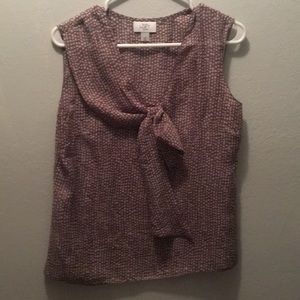 Loft Sleeveless 100% polyester top. Good condition